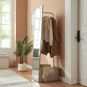 Espejo de vestidor 2 en 1 Saden 165x40x51 cm [en.casa]