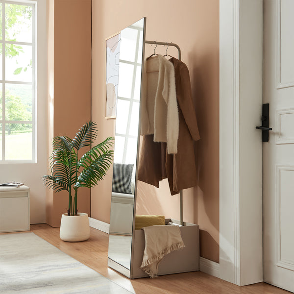 Espejo de vestidor 2 en 1 Saden 165x40x51 cm [en.casa]