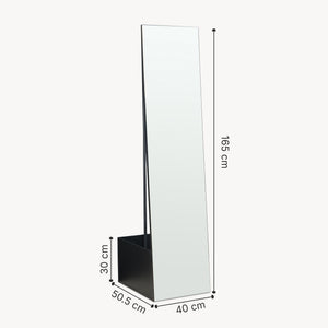 Espejo de vestidor 2 en 1 Saden 165x40x51 cm [en.casa]