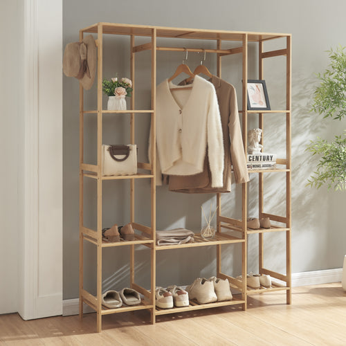 Perchero Ilomantsi bambú [en.casa] - premiumXL