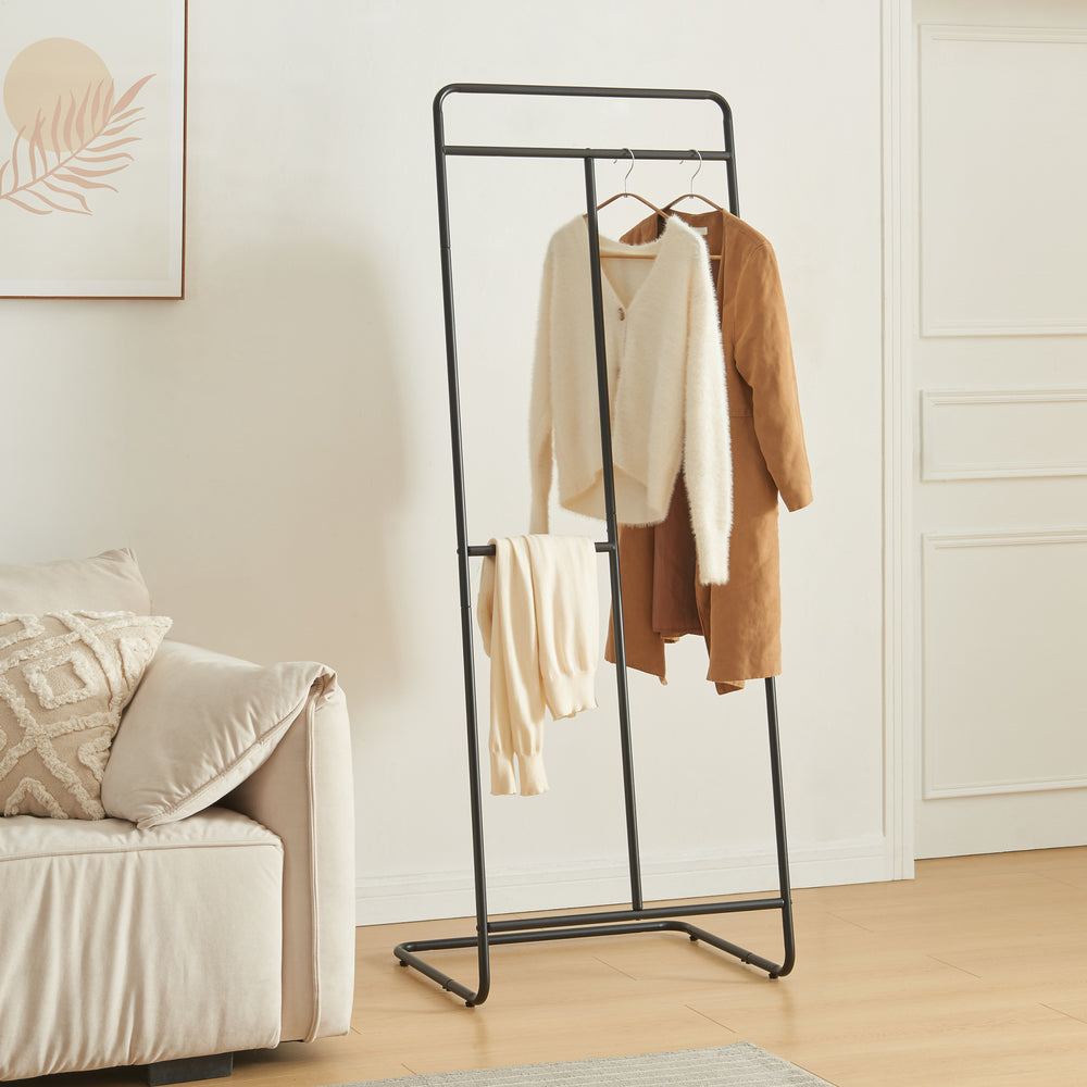 Perchero Sandviken 166x63x48 cm acero [en.casa]