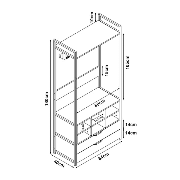 Conjunto de perchero Larem [en.casa]