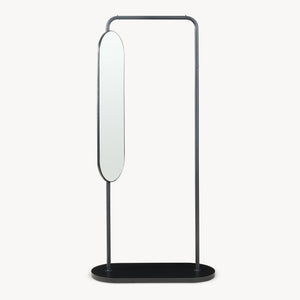 Perchero Vamn con espejo 167x80x35 cm [en.casa]