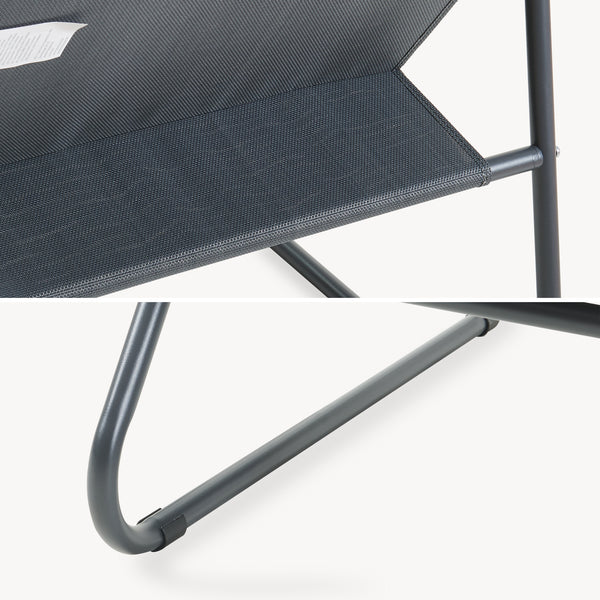 Conjunto de muebles de jardín Malmö sillón con reposapiés [casa.pro]