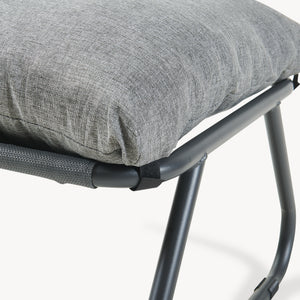 Conjunto de muebles de jardín Malmö sillón con reposapiés [casa.pro]