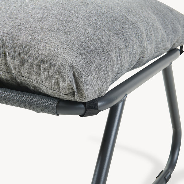Conjunto de muebles de jardín Malmö sillón con reposapiés [casa.pro]