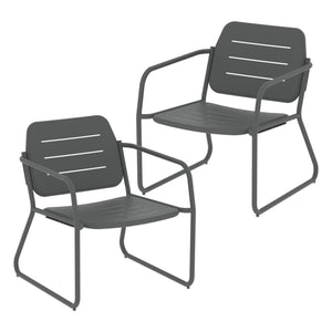 Conjunto de muebles de jardín Andria acero [casa.pro]