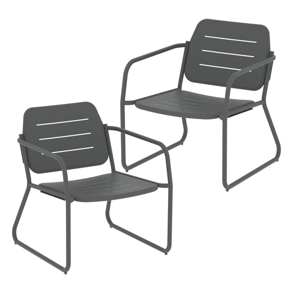 Conjunto de muebles de jardín Andria acero [casa.pro]