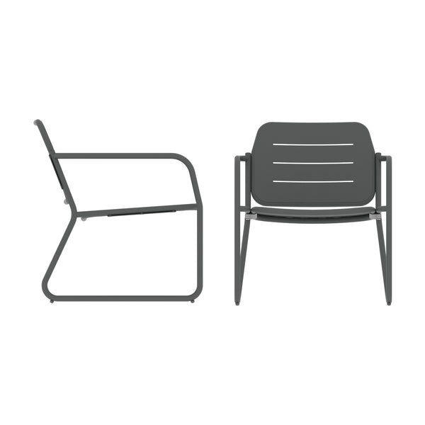 Conjunto de muebles de jardín Andria acero [casa.pro]