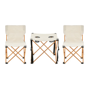 Conjunto de muebles de jardín Banzi de 3 piezas. Tejido textil [casa.pro]