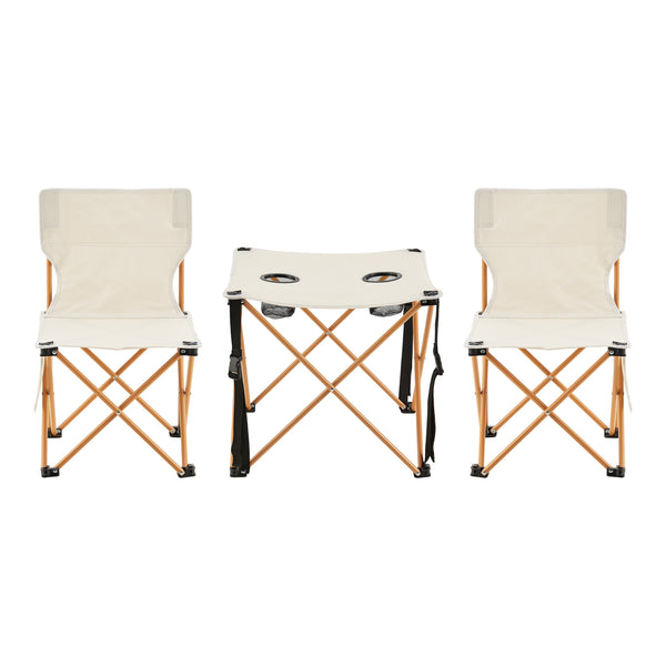 Conjunto de muebles de jardín Banzi de 3 piezas. Tejido textil [casa.pro]