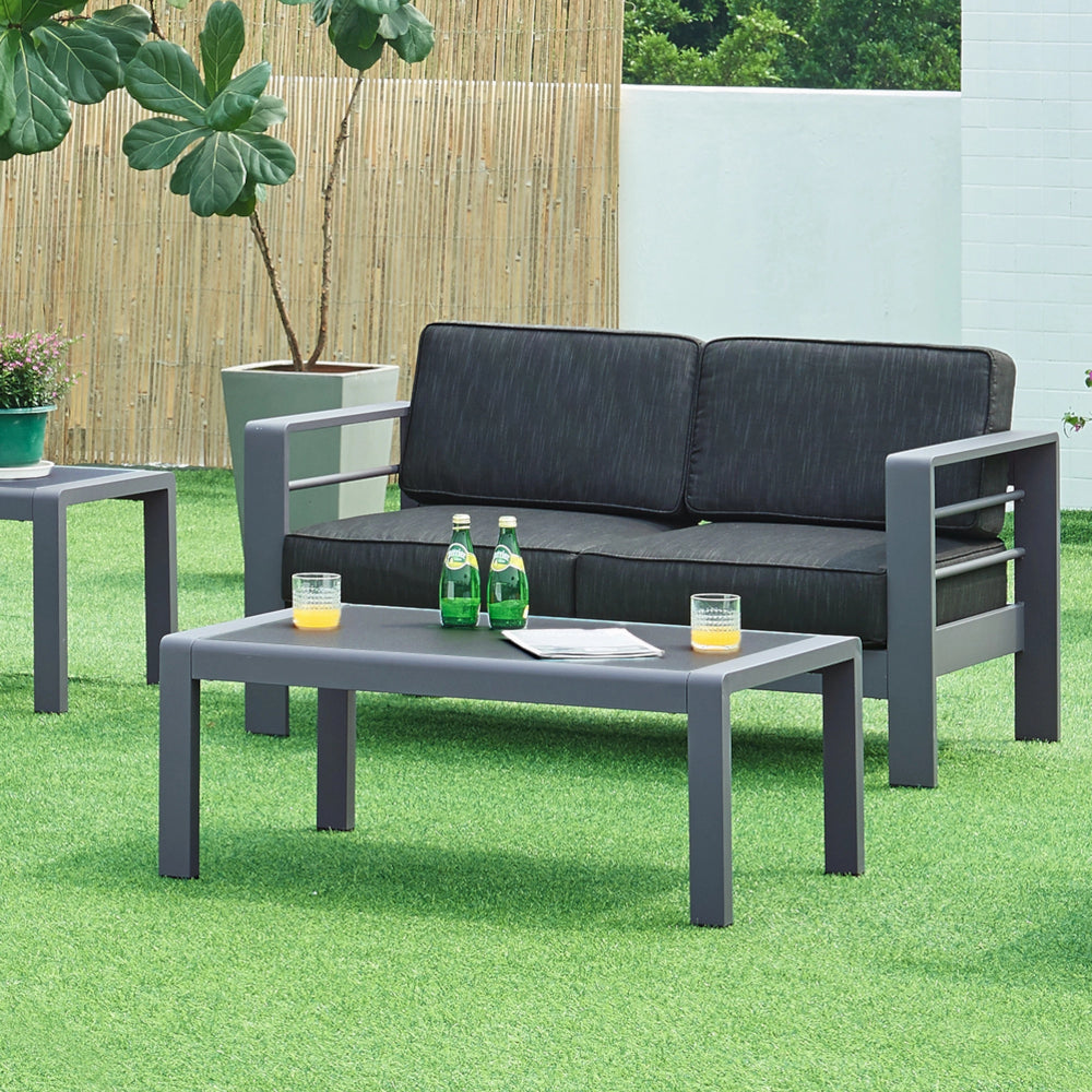 Banco de exterior con mesa Avise aluminio [casa.pro]