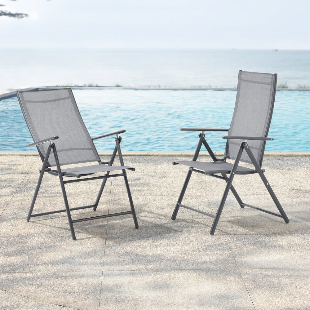 Silla de jardín Kalamata juego de 2 [en.casa] - premiumXL