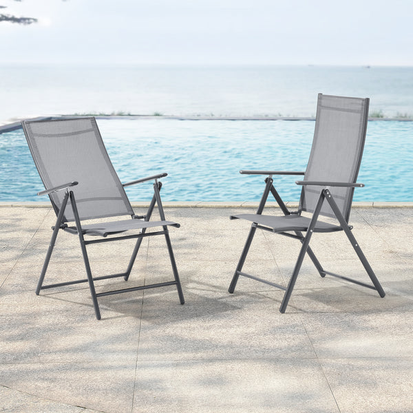 Silla de jardín Kalamata juego de 2 [en.casa]