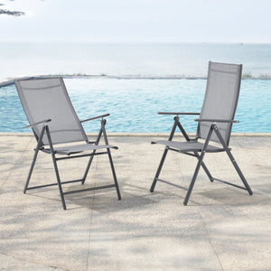 Silla de jardín Kalamata juego de 2 [en.casa]