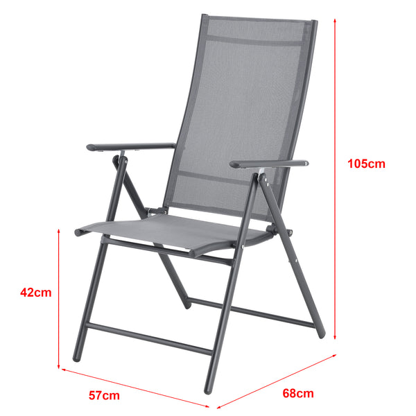 Silla de jardín Kalamata juego de 2 [en.casa]