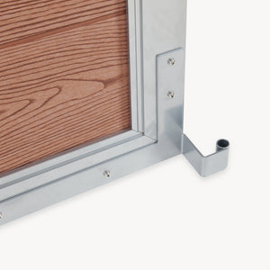 Puerta de jardín Segovia con cerradura WPC 180x90cm NEU.HOLZ 