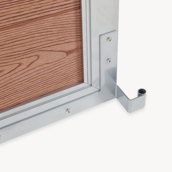 Puerta de jardín Segovia con cerradura WPC 180x90cm NEU.HOLZ 
