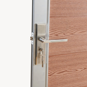 Puerta de jardín Segovia con cerradura WPC 180x90cm NEU.HOLZ 