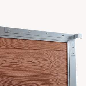 Puerta de jardín Segovia con cerradura WPC 180x90cm NEU.HOLZ 
