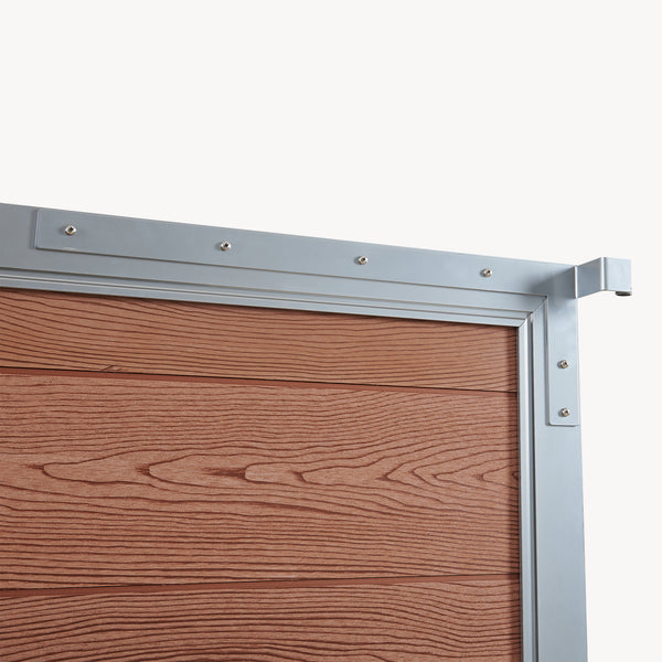 Puerta de jardín Segovia con cerradura WPC 180x90cm NEU.HOLZ 