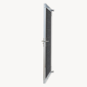 Puerta de jardín Segovia con cerradura WPC 180x90cm NEU.HOLZ 