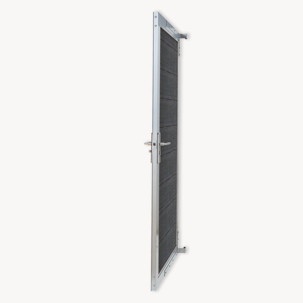 Puerta de jardín Segovia con cerradura WPC 180x90cm NEU.HOLZ 