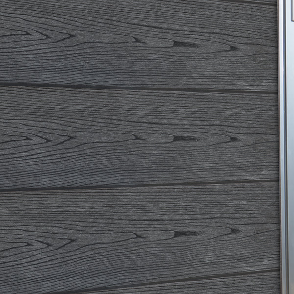 Puerta de jardín Segovia con cerradura WPC 180x90cm NEU.HOLZ 