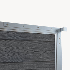 Puerta de jardín Segovia con cerradura WPC 180x90cm NEU.HOLZ 