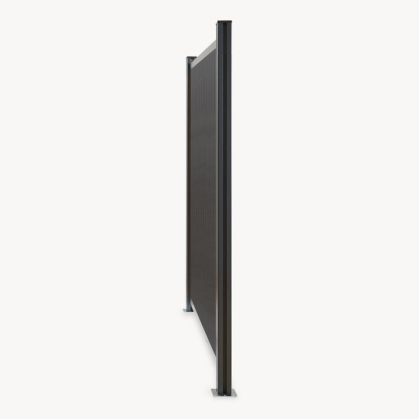 Valla jardin exterior Grassano con 1/2 postes Aluminio WPC NEU.HOLZ