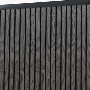 Valla jardin exterior Grassano con 1/2 postes Aluminio WPC NEU.HOLZ