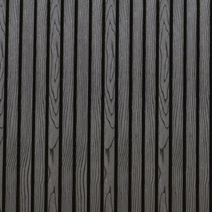 Valla jardin exterior Grassano con 1/2 postes Aluminio WPC NEU.HOLZ