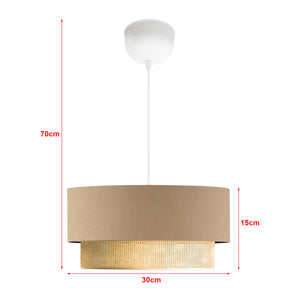 Lámpara colgante Loughborough 1 x E27 en varios colores [lux.pro]