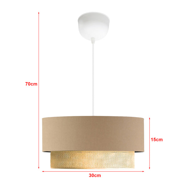 Lámpara colgante Loughborough 1 x E27 en varios colores [lux.pro]
