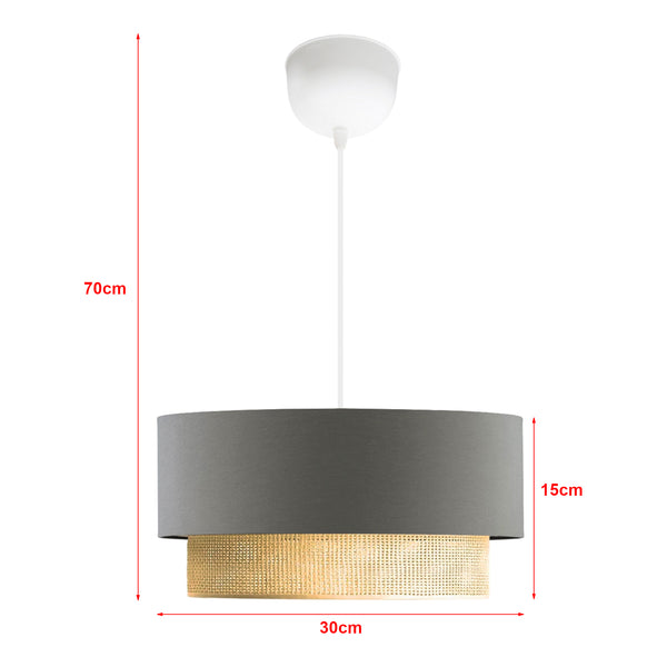 Lámpara colgante Loughborough 1 x E27 en varios colores [lux.pro]