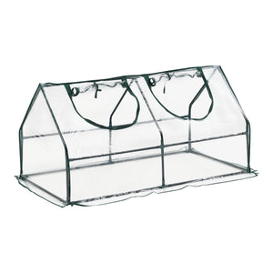 Mini invernadero Laubach 120x60x60cm lámina de PVC transparente [en.casa] - premiumXL
