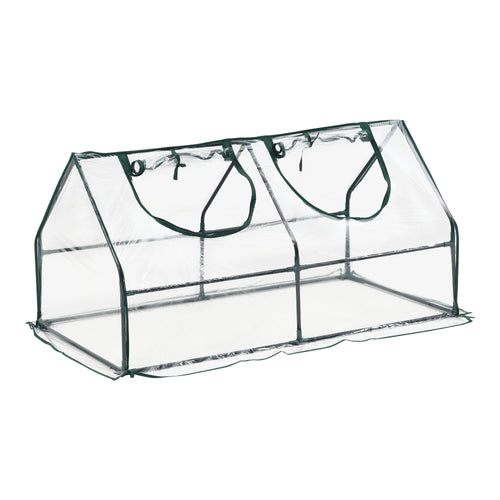 Mini invernadero Laubach 120x60x60cm lámina de PVC transparente [en.casa] - premiumXL