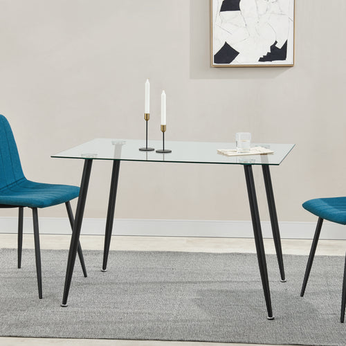 Mesa de cristal Hyrynsalmi en varios colores [en.casa] - premiumXL