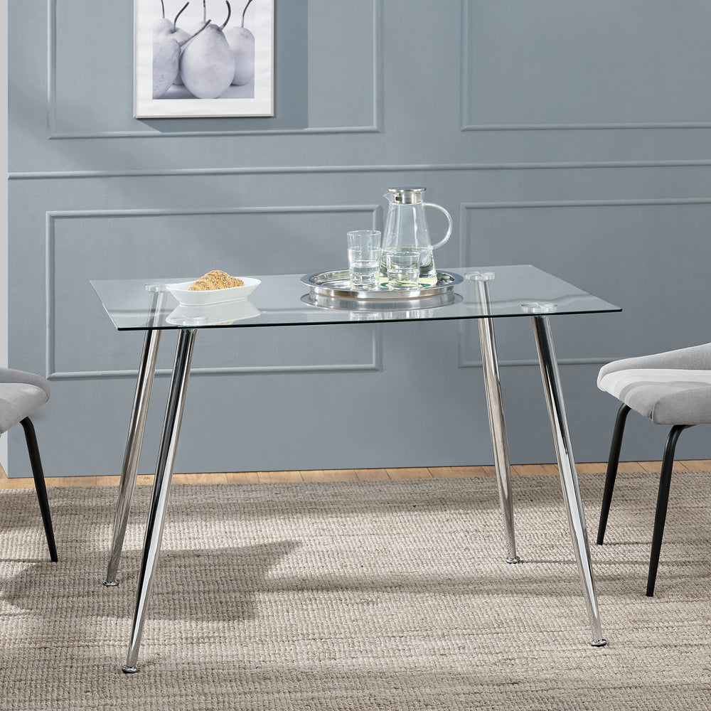 Mesa de cristal Hyrynsalmi en varios colores [en.casa] - premiumXL