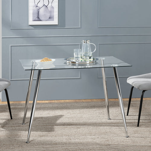 Mesa de cristal Hyrynsalmi en varios colores [en.casa] - premiumXL