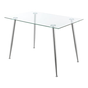 Mesa de cristal Hyrynsalmi en varios colores [en.casa]