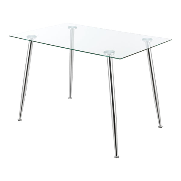 Mesa de cristal Hyrynsalmi en varios colores [en.casa]