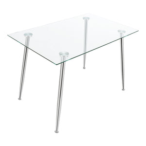 Mesa de cristal Hyrynsalmi en varios colores [en.casa]