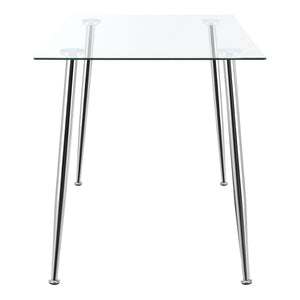 Mesa de cristal Hyrynsalmi en varios colores [en.casa]