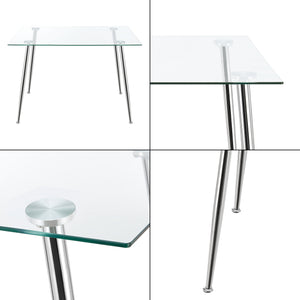 Mesa de cristal Hyrynsalmi en varios colores [en.casa]