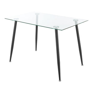 Mesa de cristal Hyrynsalmi en varios colores [en.casa]