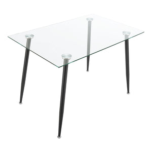 Mesa de cristal Hyrynsalmi en varios colores [en.casa]