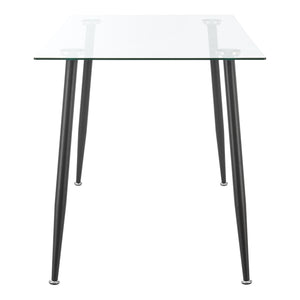 Mesa de cristal Hyrynsalmi en varios colores [en.casa]