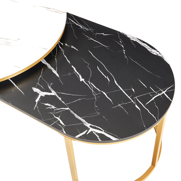 Mesa auxiliar Oppeerg juego de 2 [en.casa]