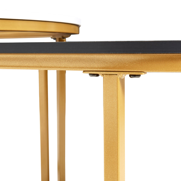 Mesa auxiliar Oppeerg juego de 2 [en.casa]